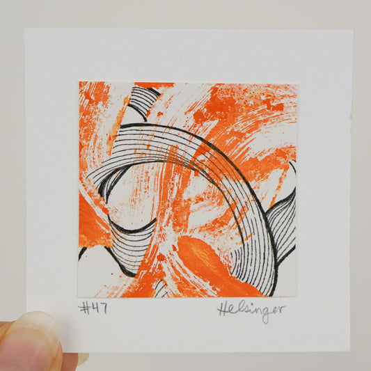 3"x3" Original Art: "Remnants No. 47"