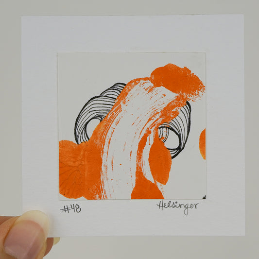 3"x3" Original Art: "Remnants No. 48"