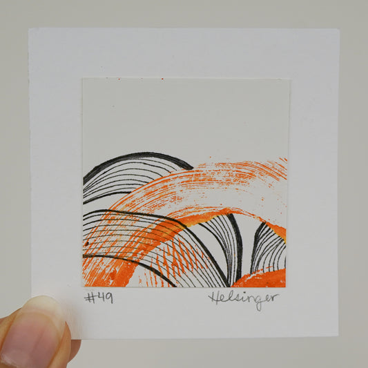 3"x3" Original Art: "Remnants No. 49"