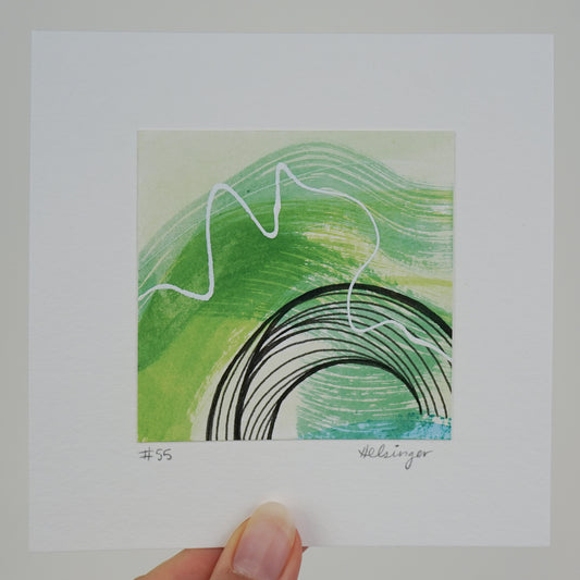 5"x5" Original Art: "Remnants No. 55"