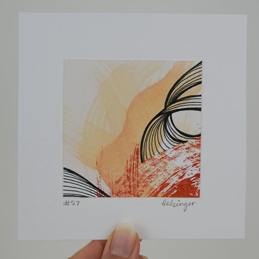 5"x5" Original Art: "Remnants No. 57"