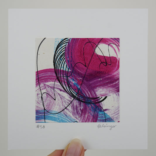 5"x5" Original Art: "Remnants No. 58"