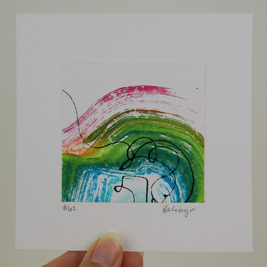 5"x5" Original Art: "Remnants No. 62"