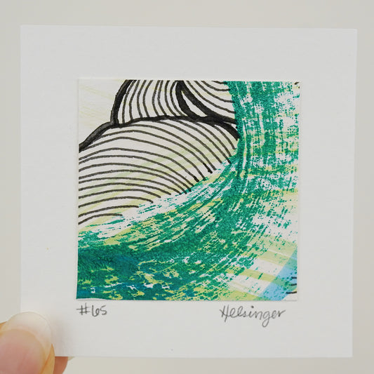 3"x3" Original Art: "Remnants No. 65"