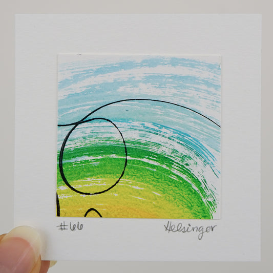 3"x3" Original Art: "Remnants No. 66"