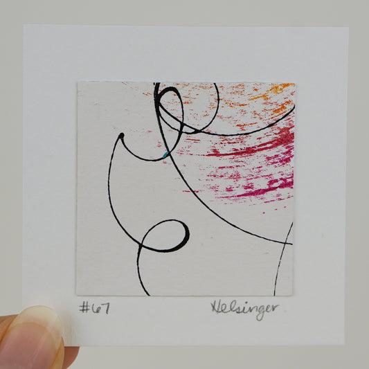 3"x3" Original Art: "Remnants No. 67"