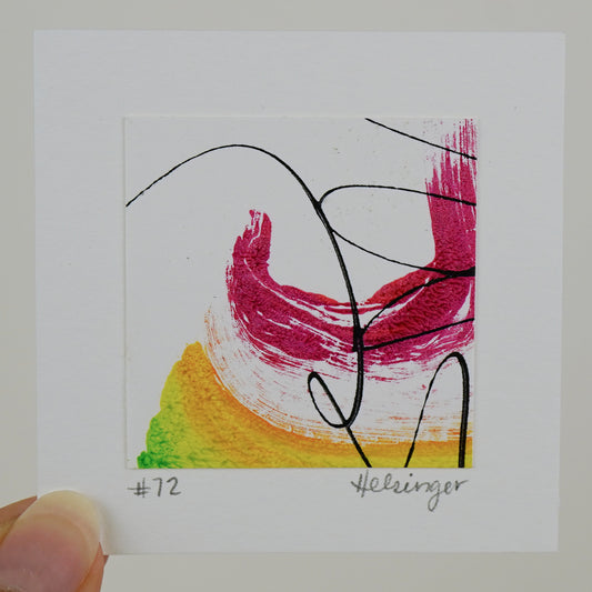 3"x3" Original Art: "Remnants No. 72"