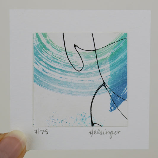 3"x3" Original Art: "Remnants No. 75"