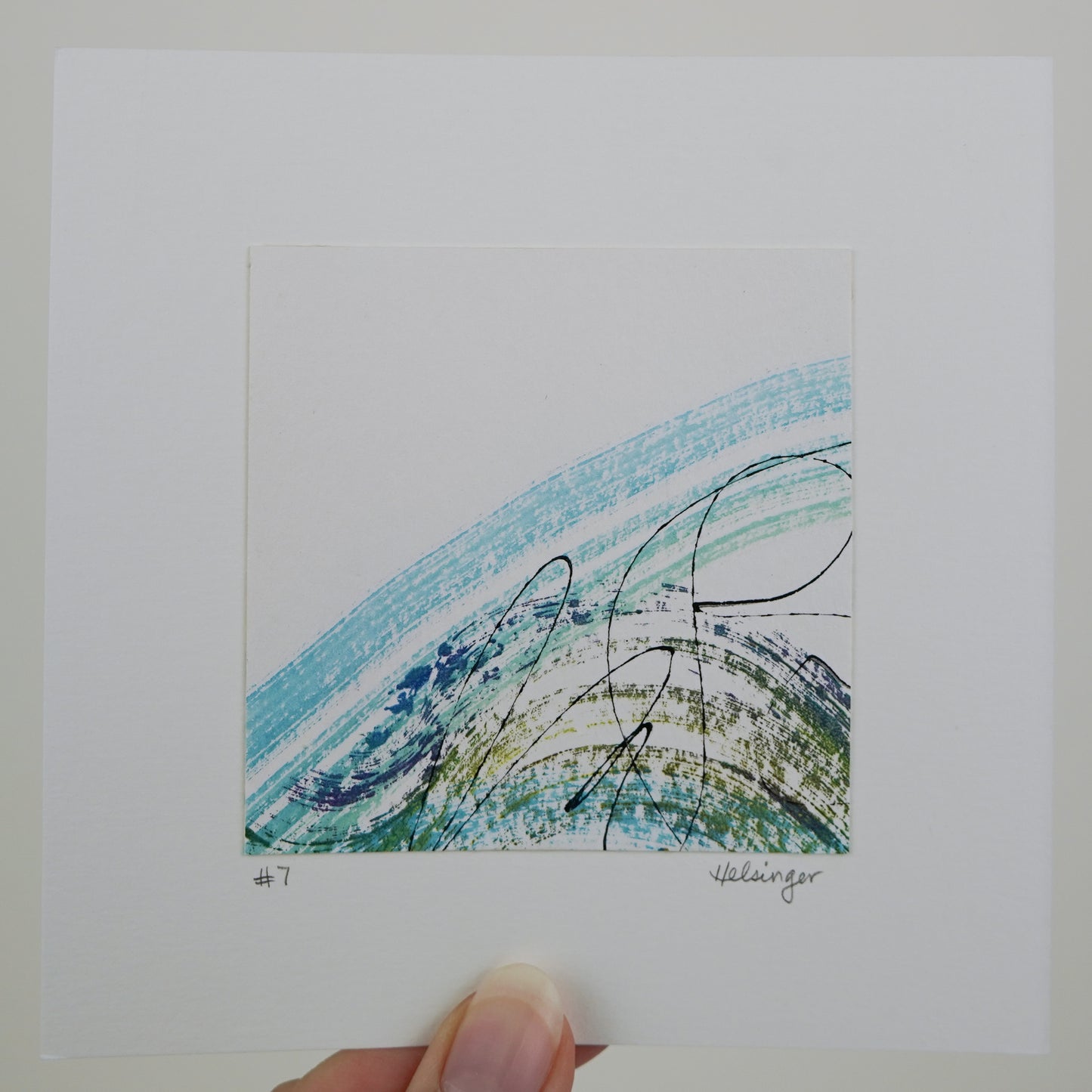 5"x5" Original Art: "Remnants No. 7"