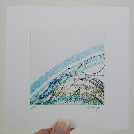 5"x5" Original Art: "Remnants No. 7"
