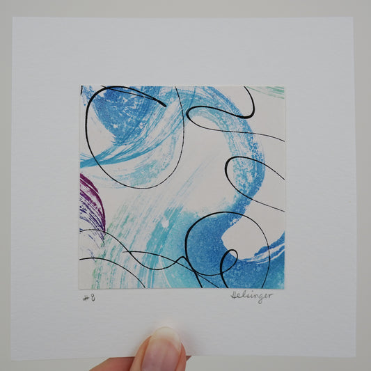 5"x5" Original Art: "Remnants No. 8"