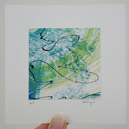5"x5" Original Art: "Remnants No. 9"