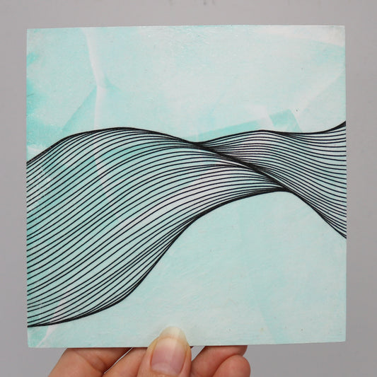 5"x5" Original Mixed Media: "No. 2223"